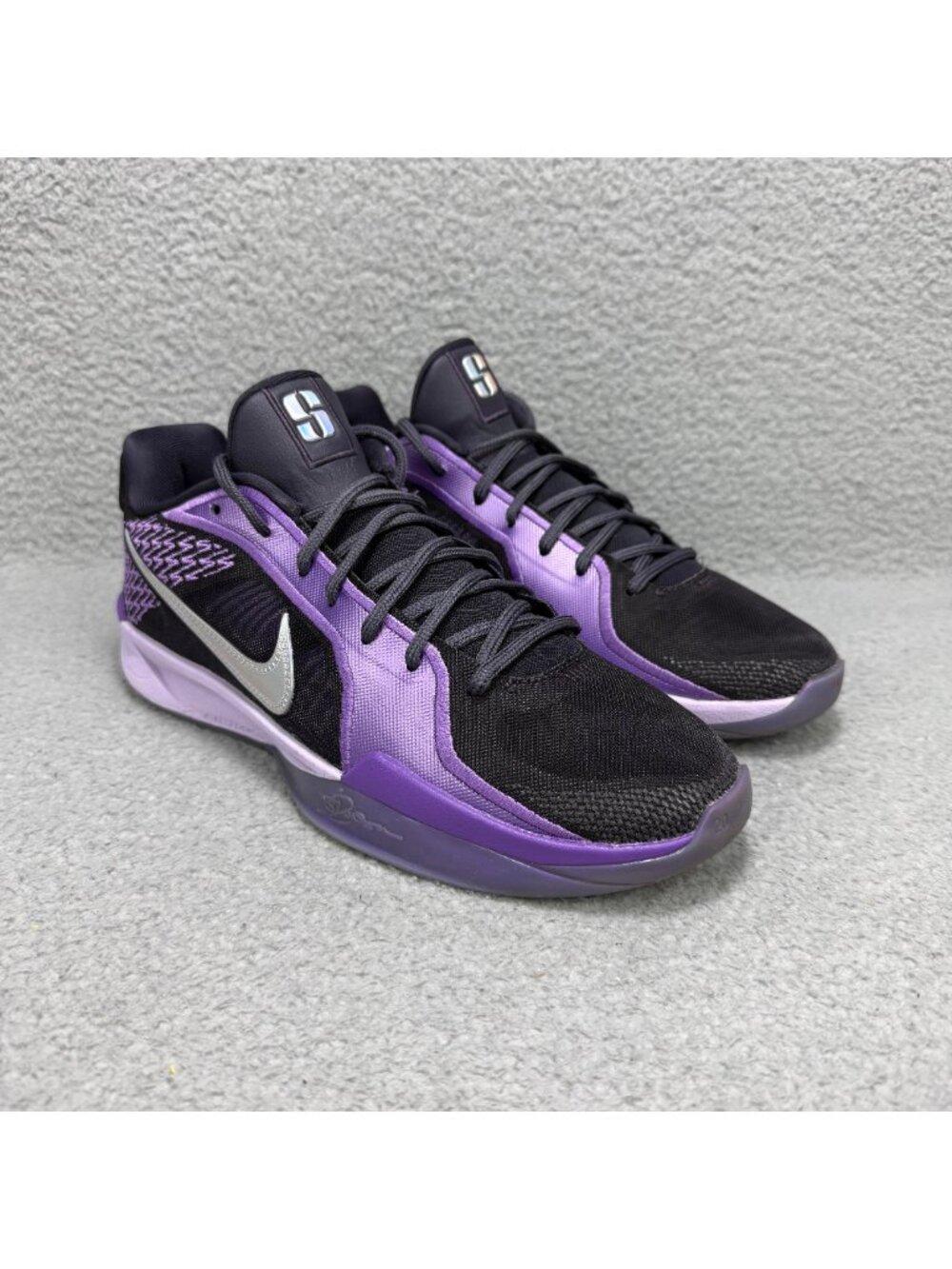 Nike Sabrina 2 Womens 10 / Mens 8.5 Shoes Black Purple Court Vision Sneakers
